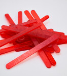 Cake star Akrylatové tyčky na nanuk červená perleť délka 11,5cm (10ks)