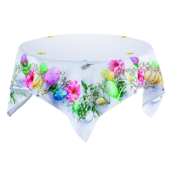 Velikonoční středový ubrus s potiskem KRASLICE 85 x 85 cm