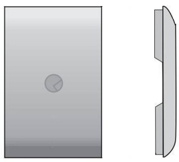 Italiana Ferramenta IF Libra krytka široká Libra H1/H2/H3 plast šedá barva: bílá (134963)
