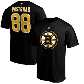 Fanatics Pánské Tričko David Pastrňák Boston Bruins Iconic Name Number Graphic Velikost: