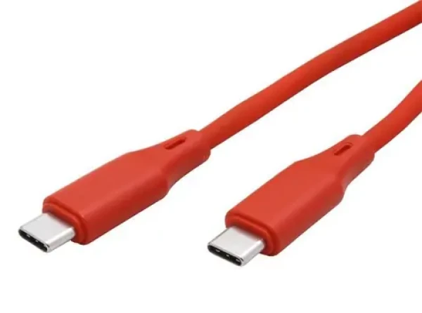 Roline USB-C(M) - USB-C(M) červená / Kabel / USB-C / silikonový plášť / PD 60W / 1 m (11.02.9121)