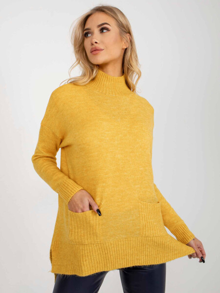 Dámský svetr RV SW 7051 žlutý - FPrice UNI