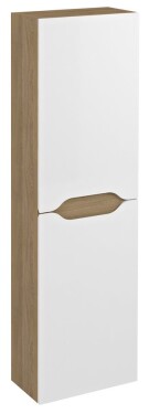 SAPHO - WAVE skříňka vysoká 40x140x20cm, levá/pravá, bílá/dub cuneo WA250-3025