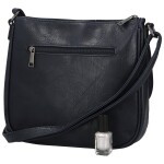 Trendy dámská koženková crossbody kabelka Gergana, tmavě modrá
