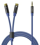 Orico AXRF modrá / Audio kabel / Jack 3,5mm (M) - 2x RCA / 2 m