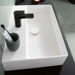 VILLEROY & BOCH - Memento 2.0 Umyvadlo 100x47 cm, bez přepadu, otvor pro baterii, CeramicPlus, alpská bílá 4A221HR1