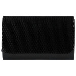 Módní dámská plesová kabelka Finella, černá lesk