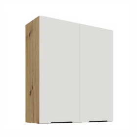 Horní skříňka Aria 80 G-90 2F Barva korpusu: Dub artisan, Barva dvířek: WH - Crystal white AFM