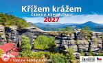 Stolní kalendář 2027 Helma Křížem krážem Českou republikou