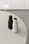 Audo Copenhagen Mlýnek na sůl a pepř Bottle Ash/Carbon Walnut – set 2 ks, šedá barva, černá barva, bílá barva, kov, plast, keramika