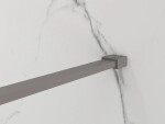 Erga Paris, stabilizační vzpěra pro sprchové zástěny o tloušťce skla 8mm, délka max. 100% 150cm, grafitová matná, ERG-V02-PARIS-BAR-GG