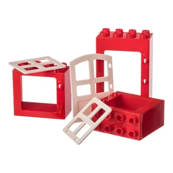 L-W Toys Kreativní set okna a dveře KOSTKY