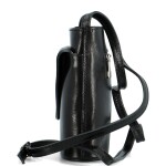 Luxusní dámská kožená crossbody kabelka Sweara, černá