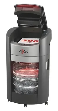 Rexel ShredMax AutoFeed+ 300M / Automatický skartovač / až 300 listů / dotykové ovládání / 55 dB / černá (2025300MEU)