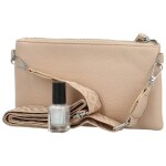 Stylová malá crossbody kabelka Perlla new, pudrová