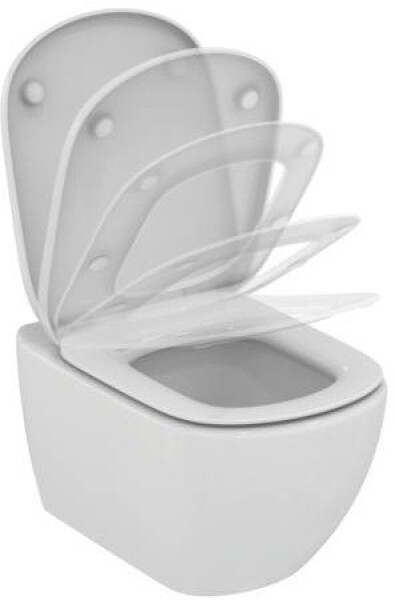 GEBERIT DuofixBasic chromovým tlačítkem DELTA51 WC Ideal Standard Tesi se sedátkem SoftClose, AquaBlade 458.103.00.1 51CR TE1