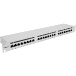 Intellinet 24-Port Cat6a Patchpanel geschirmt 1HE Kabeleinführung 90° abgewinkelt schwarz 24 portů patch panel 483 mm (1