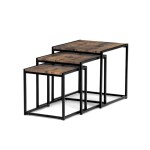 Konferenční stolek 45x45cm, mdf, hnědá, AF-3003 OLW