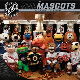 JF Turner Kalendář NHL Mascots 2027 Wall Calendar