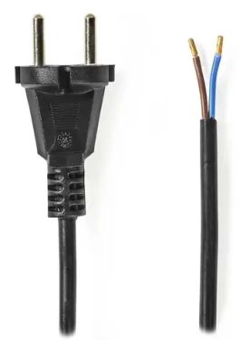 Nedis napájecí kabel k vysavači černý / Napájecí kabel / CEE 7/17 / 250 V / 15 m (CEGL11940BK150)