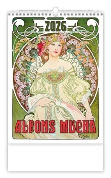 Kalendář nástěnný 2026 - Alfons Mucha