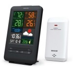 SENCOR SWS 7300 Meteostanice černá / barevný LCD / bezdrátové čidlo (8590669296873)