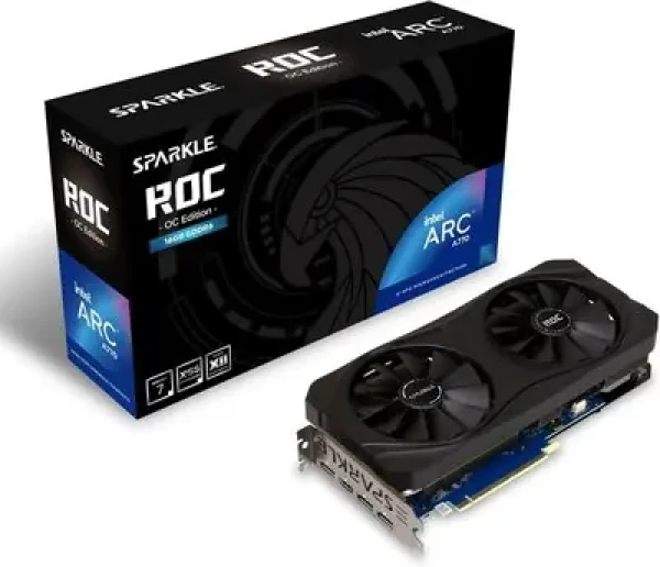 Rozbaleno - SPARKLE Intel Arc A770 ROC OC Edition 16G / 2100 MHz / 16GB GDDR6 / 256-bit / 1xHDMI + 3x DP / (8+8) / rozbaleno (SA770R-16GOC.rozbaleno)