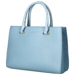 Trendy dámská koženková kabelka do ruky Sonia, modrá