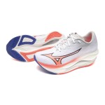 Mizuno dámská běžecká obuv Wave Rebellion Flash 3 White/Striking Coral/Iris Bloo