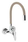NOVASERVIS - Dřezová baterie s elastickým ramenem 100mm, béžová-chrom 94484,0BE