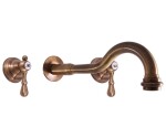 RAV Slezák - MORAVA RETRO - Umyvadlová baterie podomítková s tělesem, Stará mosaz (Bronz) MK431SM MK431SM