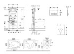 GEBERIT - Duofix Set předstěnové instalace, kompaktního klozetu Gaia a sedátka softclose, tlačítko Sigma50, chrom/alpská bílá SANI11CA3148B