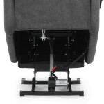 Polohovací křeslo, elektrické kabelové ovládání, šedá, látka, TV-L8963 GREY2