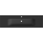 MEXEN - Vela umyvadlo zapuštěné do desky 161 x 46,5, černá mat 25231671