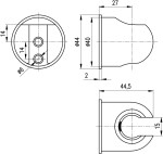 RAV Slezák - Držák sprchy, Nikl - kartáčovaná MD0904IN MD0904IN
