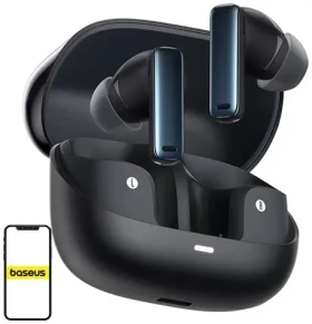 Baseus Bowie M2s černá / bezdrátová sluchátka / mikrofon / Bluetooth 5.3 (NGTW350101)