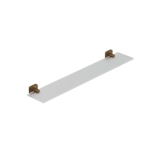KLUDI - Vela S Polička, délka 60 cm, sklo/kartáčovaný bronz 25973N1