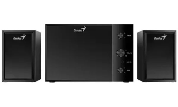 GENIUS SW-2.1 350 černá / dřevěné repro / 2.1 / 15W (31730037401)