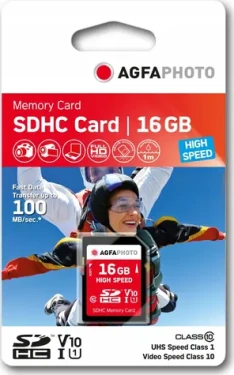 AgfaPhoto SDHC Card High Speed 16GB / R:90 MB/s / W:15 MB/s / Class 10 (10426)