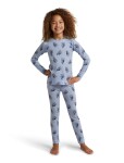 Dětské merino triko dlouhý rukáv ICEBREAKER Kids Merino 200 Oasis LS Crewe Bear Tour AOP, Zinc Blue/Aop velikost: 3