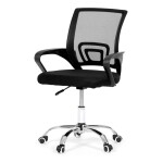 Dětská židle, výškově nastavitelná, černá síťovina, KA-L103 BK