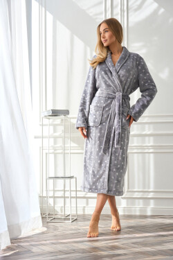 DÁMSKÝ ŽUPAN DLOUHÝ 2552 šedá M