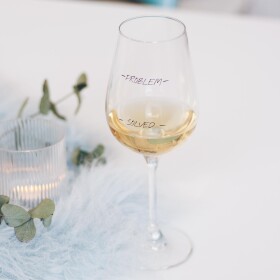 Bella Rose Sklenice na víno Problem Solved, čirá barva, sklo, 350 ml