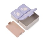 LIEWOOD Svačinový box Driss Cat / Warm lilac 1,2 l, fialová barva, plast