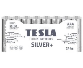 TESLA SILVER+ alkalická mikrotužková baterie AAA (LR03) 24 ks / fólie (1099137216)