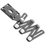 STREND PRO 2171757 Pravítko víceúčelové, skládací, kovové, 12 x 17,5cm