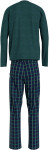 Pánské pyžamo UM0UM03130 0WP zelené káro - Tommy Hilfiger M