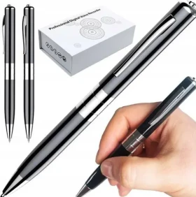 Luxury Mini diktafon ve tvaru propisky / Diktafon / Záznam až 15 h / USB flash disk