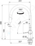 FRANKE - Active Dřezová baterie FN 4090.031, s výsuvnou sprškou, chrom 115.0653.401