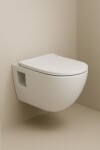 OLSEN SPA - Závěsné WC TIBERA RIMLESS, se sedátkem Soft-close, přiznaná montáž OLKZT1055